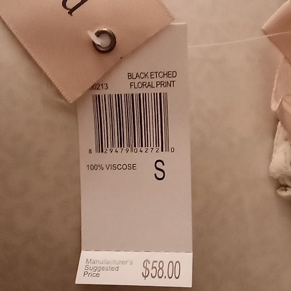 NEW Philosophy Republic Clothing Modest Cottagecore Size S Floral Cream-Black B4 - Picture 10 of 10